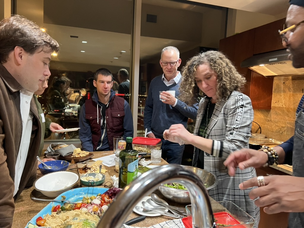 Cooking class moment.